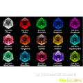 Bescon Crystal Clear (غير مصممة) مجموعة زهر DND حادة من 7 ، حافز Razor Polyhedral D&amp;D Dice مجموعة ألعاب لعب الأدوار